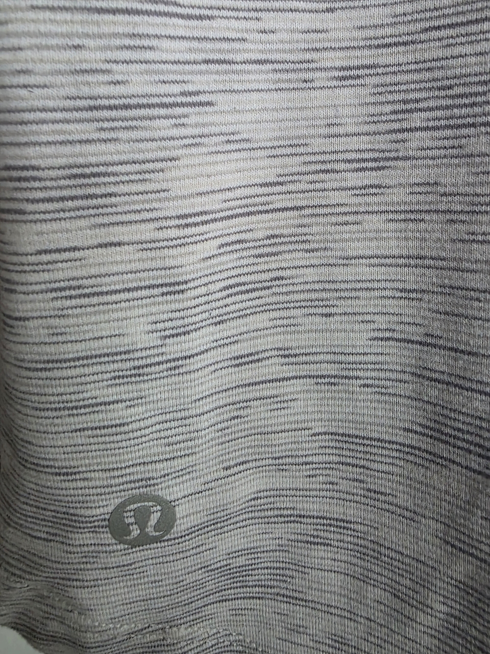 Lululemon Space Dye Heathered Gray Criss Cross Strappy Back Tank Top Size 4 - Picture 4 of 5